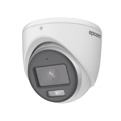 [ColorVu] Turret TURBOHD 3K (5 Megapixel) / Lente 2.8 mm / Micrófono Integrado / Imagen a Color 24/7 / 20 mts Luz Blanca / Exterior IP67 / dWDR / 4 Tecnologías | E3K-TURBO-C