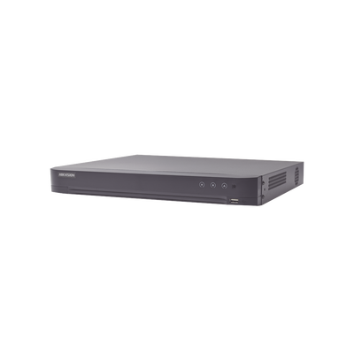 DVR 8 Canales TURBOHD +  8 Canales IP / 8 Megapixel (4K) / Audio por Coaxitron / ACUSENSE / Reconocimiento Facial / 1 Bahía de Disco Duro / Alarmas I/O / Salida de Video en 4K / H.265+ | IDS-7208HUHI-M1/A/X