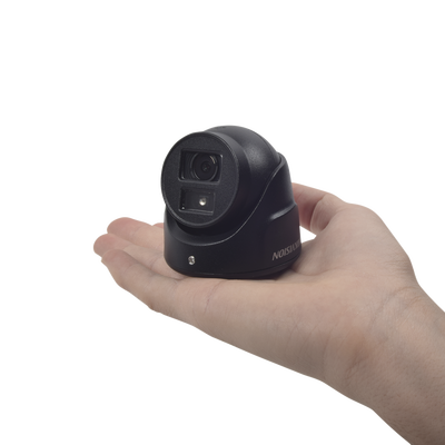 Ultra Mini Turret TURBO 2 Megapixeles (1080p) / Gran Angular / Lente 2.8 mm / 20 mts IR EXIR / Exterior IP67 / 4 Tecnologías (TVI / AHD / CVBS) / dWDR / Color Negro | DS-2CE70D0T-ITMF