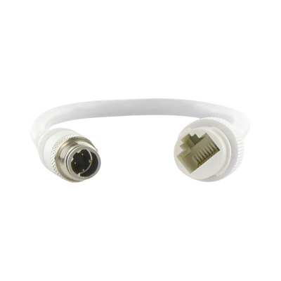 Cable Adaptador Tipo Aviación a RJ45 (Red) para el Kit Movil DS-MP5604SD/GLF(LITE)(KIT) | M12TORJ45