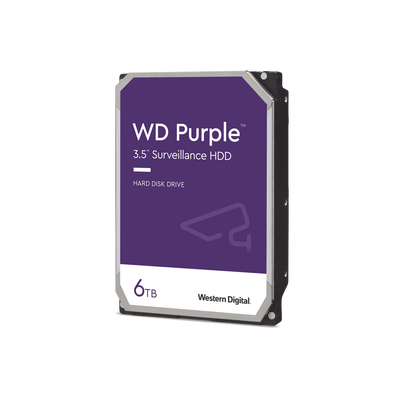 Disco Duro PURPLE de 6TB / 3 AÑOS DE GARANTÍA / Para Videovigilancia | WD64PURZ