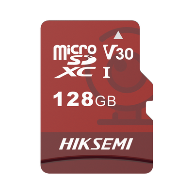 Memoria microSD / Clase 10 de 128 GB / Especializada Para Videovigilancia (Uso 24/7) / Compatibles con cámaras HIKVISION y Otras Marcas / 95 MB/s Lectura / 50 MB/s Escritura | HS-TF-E1/128G