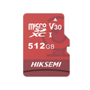 Memoria MicroSD / Clase 10 de 512 GB / Especializada Para Videovigilancia (Uso 24/7) / Compatibles con cámaras HIKVISION y Otras Marcas / 95 MB/s Lectura / 60 MB/s Escritura | HS-TF-E1/512G