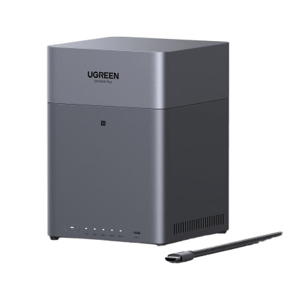 NAS UGREEN NASync DH4300PLUS  / 4 Bahías SATA / Procesador RK3588C 8 GB RAM / 2.5GbE Puerto / HDMI 4K / USB 3.2 Type-C / RAID 0/1/5/6/10 / Acceso Remoto UGREENlink | 85449