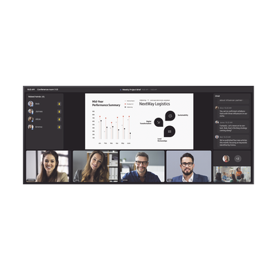 Pantalla Profesional WIDE 105" 5K  / 500 nits / Para uso 24/7 / Tizen 8 / HDMI / Dysplay port / bocinas integradas / Eco Sensor / Soporta Rotacion de imagen Pivot | QP105D-5K
