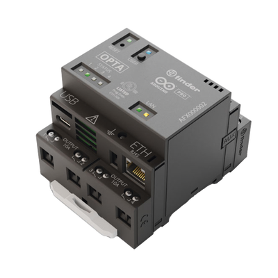 PLC Industrial Arduino Opta / Micro PLC IoT / Dual-core STM32H747XI / 8 Entradas Analógicas-Digitales / 4 Relés 10A / Ethernet / RS-485 / WiFi / Bluetooth / Programación IEC-61131-3 / IP20 | AFX-00002