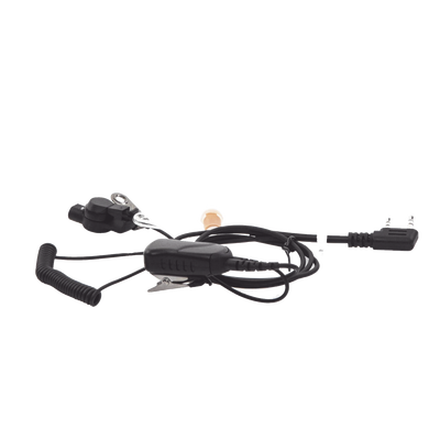 MICRÓFONO DE SOLAPA CON AUDÍFONO DISCRETO P/ KENWOOD Serie G/ 3230/ 2102G/ 2202L/ 2212L/ 2170/ 2360/ 2302/ 2312/ 2000/ 2402/ NX220/ NX240/ TKD240. | SPM-1301