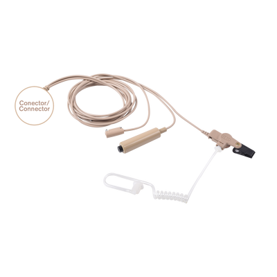 Kit de Micrófono-Audífono profesional de 3 cables para KENWOOD NX-200/300/410, TK-480/2180/3180 | V1-10356