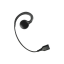 Auricular giratorio con gancho en forma de "G" con cable de fibra trenzada y conector SNAP.  Requiere micrófono de solapa de 1 o 2 hilos de la Serie SNAP. | SNP-GH
