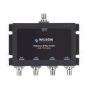 Divisor de potencia de 4 vías para la distribución de señal a dos antenas de servicio | 6 dB de pérdida por puerto | Conectores F hembra | 850-036