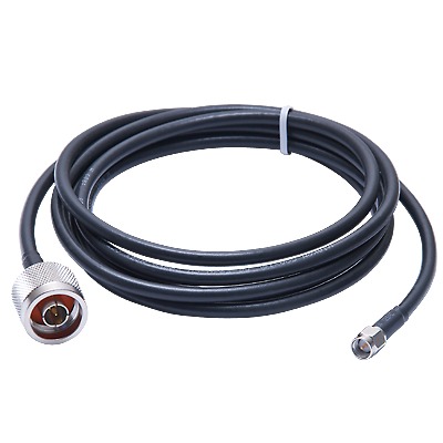 Jumper de 2 Metros (6.56 Pies) con Cable RG-58U-SYS Conector N Macho a SMA Macho | SN-58U-SMA-200