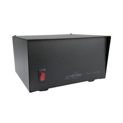 Fuente de poder Astron | Salidas: 13.8Vcc, 12A |Lineal Regulada con Circuito Cargador de Baterías | RS-12ABB