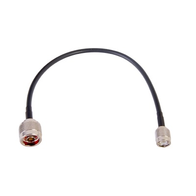 Jumper de 30 cm (11.81 pulgadas) Fabricado con Cable RG-58U-SYS, Conector N y Conector TNC en el Otro Extremo | SN-58U-TNC-30