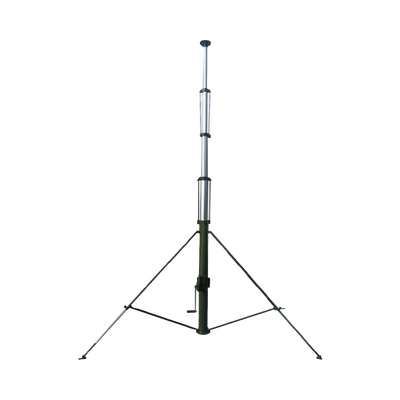 Mástil Telescópico Retraible Manual de 12 metros con Accesorios. Incluye Tripie. | TELEMASTM12