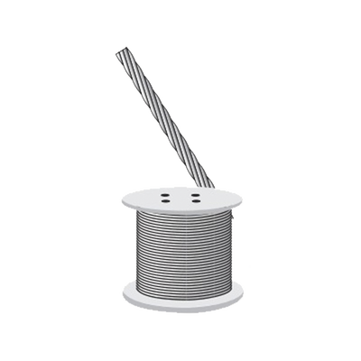 Cable Retenida 7 Hilos, Resistencia 1293 Kg. Diámetro 3/16" (Venta x metro). | S-RET-474-CAM