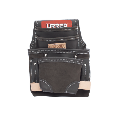 Estuche porta herramienta de piel aceitada con cinturón, con 10 bolsillos, medidas 24.1 x 31.8 cm. | SYS-BN138