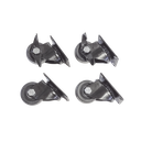 Juego de 4 Ruedas para Gabinetes Linkedpro Terminación R2 (2 con freno, 2 libres) | LP-CAST-72-SET