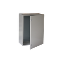 Gabinete de Acero IP66 Uso en Intemperie (400 x 600 x 250 mm) con Placa Trasera Interior Metálica y Compuerta Inferior Atornillable (Incluye Chapa y Llave T). | PST-4060-25A