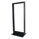 Rack de 2 Postes, Estándar 19", 24 Unidades, Fabricado en Acero, Base "L" para Anclar a Piso. | EIRL-5524