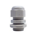 Conector Plástico Blanco Tipo Glándula para Rosca NPT 1/2" | TXG-PG-12N