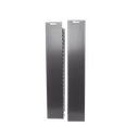 Organizador Vertical NetRunner, Doble (Frontal y Posterior), para Rack Abierto de 45 Unidades, 6.7in de Ancho, Color Negro | WMPVHC45E