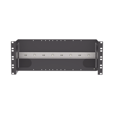 Soporte Industrial Para Instalar Equipos de Montaje en Riel DIN, Para Racks o Gabinetes Estándar de 19in, de 4UR, Color Negro | IABDIN4