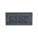 Pasacables Rectangular de Membrana, IP66, 3.39" x 1.42", 12 orificios, para Cables no Terminados. Color Negro | CESUM3-D12