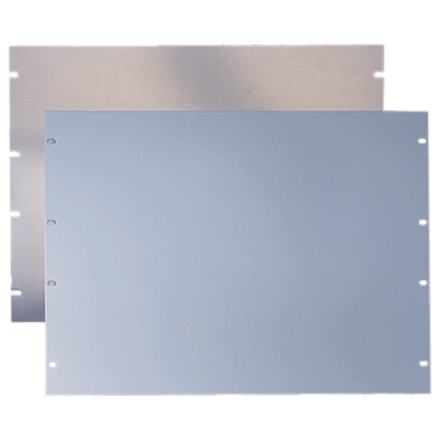 Tapa Ciega Para Rack Estándar de 19in, Plano, de Acero, 2 UR, Color Gris | P19RP2UP
