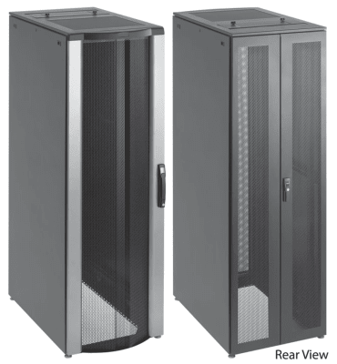 Gabinete Rack para Servidores ProLine FloTek 42U 2000x600x1200 mm, Acero Negro, Puertas Perforadas, Flujo de Aire Pasivo, Incluye Paneles Laterales | PSCPC20612B