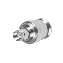 Adaptador en Línea, de Conector SMA Macho Inverso a N Hembra, Níquel/ Oro/ Teflón. | RP-3452