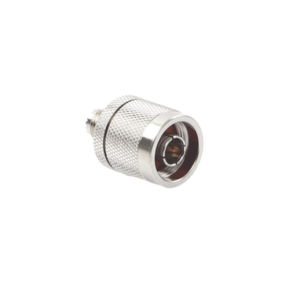 Adaptador en Línea, de Conector Mini UHF Hembra a N Macho, Níquel/ Oro/ Teflón. | RFU-625