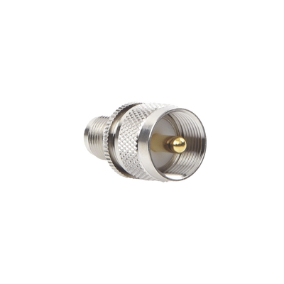 Adaptador en Línea de Conector TNC Hembra a UHF Macho (PL-259), Níquel/ Oro/ Teflón. | RFT-1236