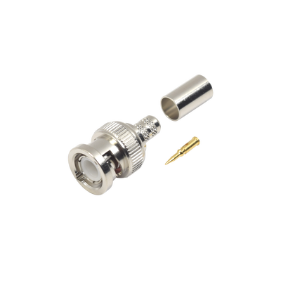 Conector BNC Macho de Anillo para cables RG-8/X, LMR-240, 9258. | RFB-1107-1X