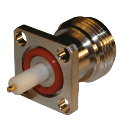 Conector N Hembra, montaje con 4 perforaciones a 18 mm | 82-6095-RFX