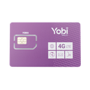 SIM Yobi para dispositivos móviles 3G/4G con recarga de 10GB cada mes durante 1 año de servicio (solo datos) | SIM10GBYOBI
