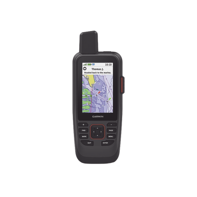 GPS Portátil GPSMAP® 86sci / Pantalla Transflectiva 3" / Resolución 240x400 píxeles / Batería Recargable hasta 35 Horas / Memoria 16 GB / Brújula de Tres Ejes / Compatible con Garmin Connect™ / IPX7 / MIL-STD-810 / Mapas BlueChart® g3 | 10-02236-02