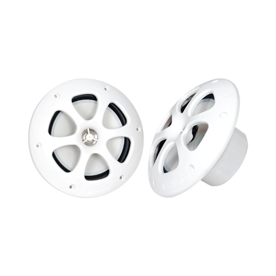 Par de altavoces fabricado en grado marinos en color blanco de 6.5"  de 100 W de entrada máxima | KFC-1613MRW