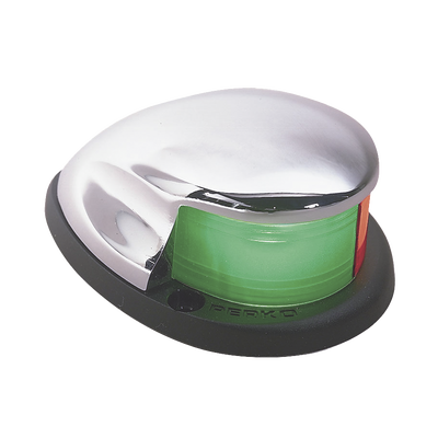 Luz Bi-Color de Montaje Horizontal con Carcasa Cromada para Embarcaciones a Motor Menores de 20 Metros | 0227-DP0-CHR