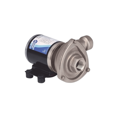 Bomba centrifuga Cyclone de baja presión a 12 Vcd, caudal de hasta 29 GPM, presión máxima de 8.7 psi, en acero inoxidable. | 50840-0012