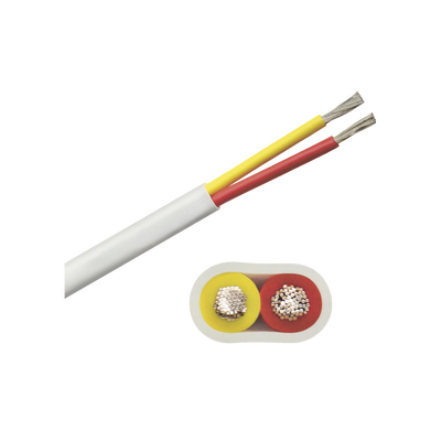 Rollo de cable plano grado marino calibre 12, de 2 conductores (rojo y amarillo) de 100 pies (30.48 m). | B7W12T-20-100