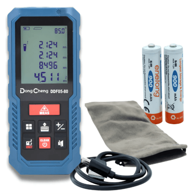Distanciómetro Láser, Medidor Digital de Distancias de hasta 80 metros. | DDF05-80