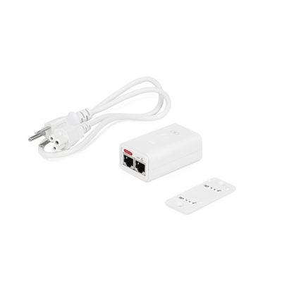 Adaptador PoE Ubiquiti Gigabit de 24 VDC, 0.3 A | POE-24-7W-G-WH