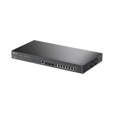 Router Omada VPN /  SDN Multi-WAN 10G / 1 Puerto WAN SFP+ 10G / 1 Puerto WAN/LAN SFP+ 10G / 1 Puerto WAN/LAN SFP 1G / 8 puertos LAN/WAN 1G / 2 Puertos USB / 2.3 Millones Sesiones Concurrentes / Administración Centralizada OMADA SDN. | ER8411