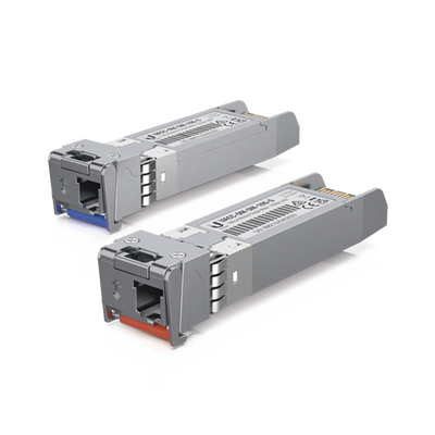 UFiber Módulo SFP+, transceptor MiniGibic MonoModo 10 Gbps, distancia 10 km, un conector LC. Incluye 2 piezas | UACC-OM-SM-10G-S-2