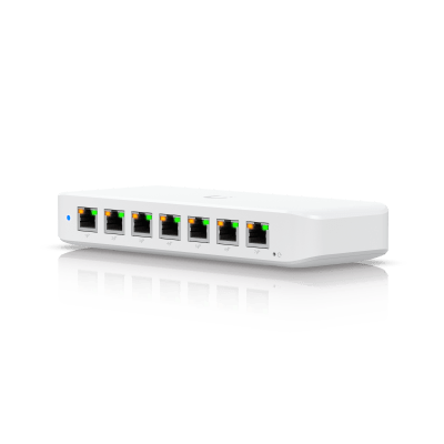 USW Ultra 60W Switch de 8 Puertos GbE (7 Puertos PoE+ y 1 Puerto Entrada PoE++) con Opciones de Montaje Versátiles | USW-ULTRA-60W