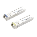 Transceptores Ópticos Industriales Bidireccionales SFP (Mini-Gbic) / Monomodo 1310 & 1550 nm / 1.25 Gbps / 1000BASE-BX / Conector LC/UPC Simplex / DDM / Hasta 5 km / 2 Piezas | LP-IND-SFP-BD-1G-5