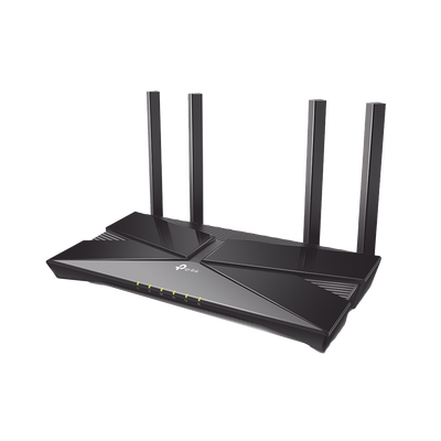 Router WiFi 6 doble banda AX 1800 Mbps /  MU-MIMO y OFDMA / 1 Puerto WAN 10/100/1000 Mbps / 4 Puertos LAN 10/100/1000 Mbps / 4 Potentes Antenas / Compatible con EasyMESH | ARCHERAX23
