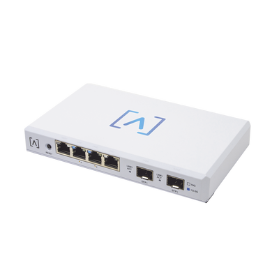 Router VPN / 4 puertos 10/100/1000/2500 Gbps (2 puertos PoE af/at) / 2 puertos SFP+ 10Gbps / Filtrado Avanzado DPI: Bloqueo de Contenido / Administración nube gratuita / Soporta UPnP | ROUTE10