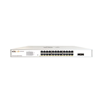 Switch Administrable PoE  / 24 puertos PoE af/at Gigabit /  2 x SFP Gigabit / Administración Cloud Gratuita / Presupuesto 370 W | WI-PCES326GF