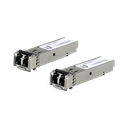 UFiber Módulo SFP, transceptor MiniGibic MultiModo 1.25 Gbps, distancia 550m, conectores LC, paquete de 2 piezas | UF-MM-1G